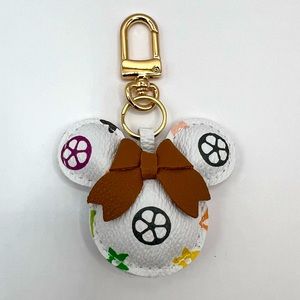 NEW Monogram Mouse Keychain Bag Charm